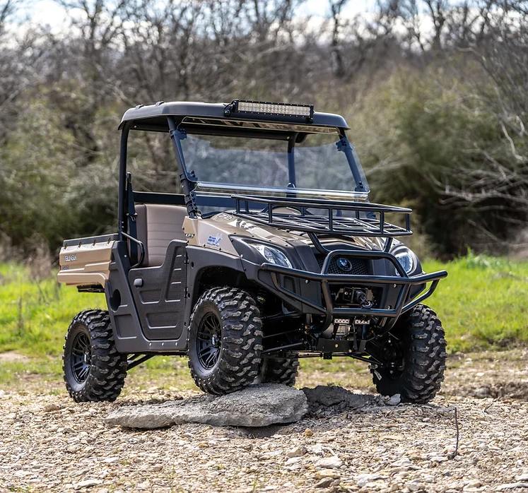 Game Changer: All-Electric 4x4 Utility Vehicle available at GreenGo Buggies Golf Cart Dealership in Kernersville.